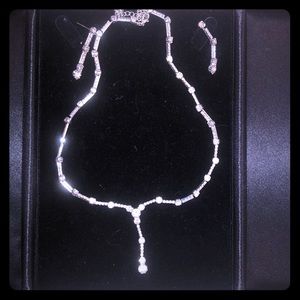 Necklace and earrings set CZ